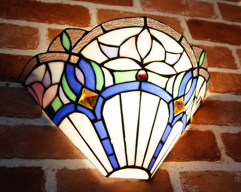 Amazing Water Lily Style Tiffany Wall Sconce