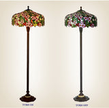 Gorgeous Huge 20" Apple Blossom Flower Tiffany Floor Lamp