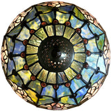 Large 16" Tulip Style Stained Glass Tiffany Floor Lamp
