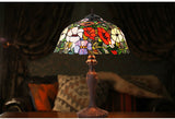 Large 16" Blooming Poppy Style Tiffany Table Lamp