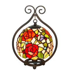 Flower basket Tiffany Accent Table Lamp