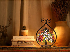 Flower basket Tiffany Accent Table Lamp