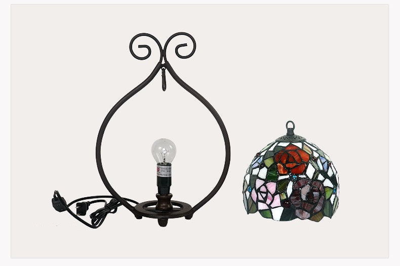 Flower basket Tiffany Accent Table Lamp