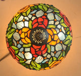 Stunning 10" Rumba Rose Style Tiffany Mini Table Lamp
