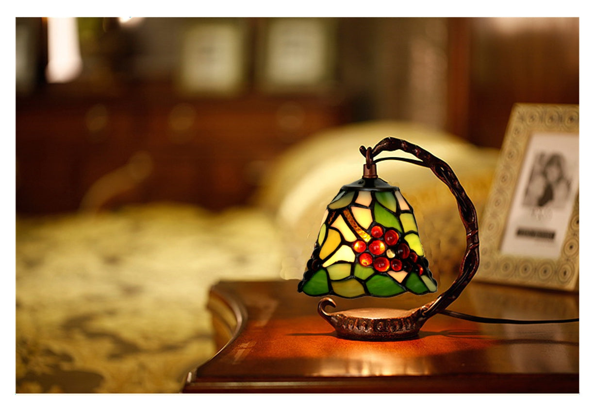 Mini Tiffany Stained Glass Night Lamp