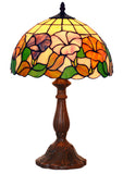 12" Morning Glory Style Tiffany Bedside Lamp