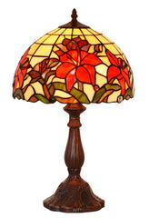 12" Fabulous Lily Style Tiffany Bedside Lamp