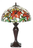 Large 16" Blooming lily Style Tiffany Table Lamp