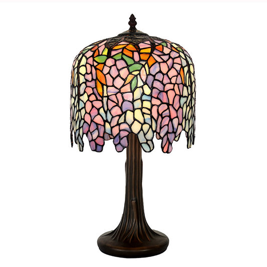 Elegant  Wisteria design Stained Glass Tiffany Table Lamp