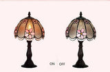 Amazing 8" Pink Daisy Style Tiffany Mini Table Lamp