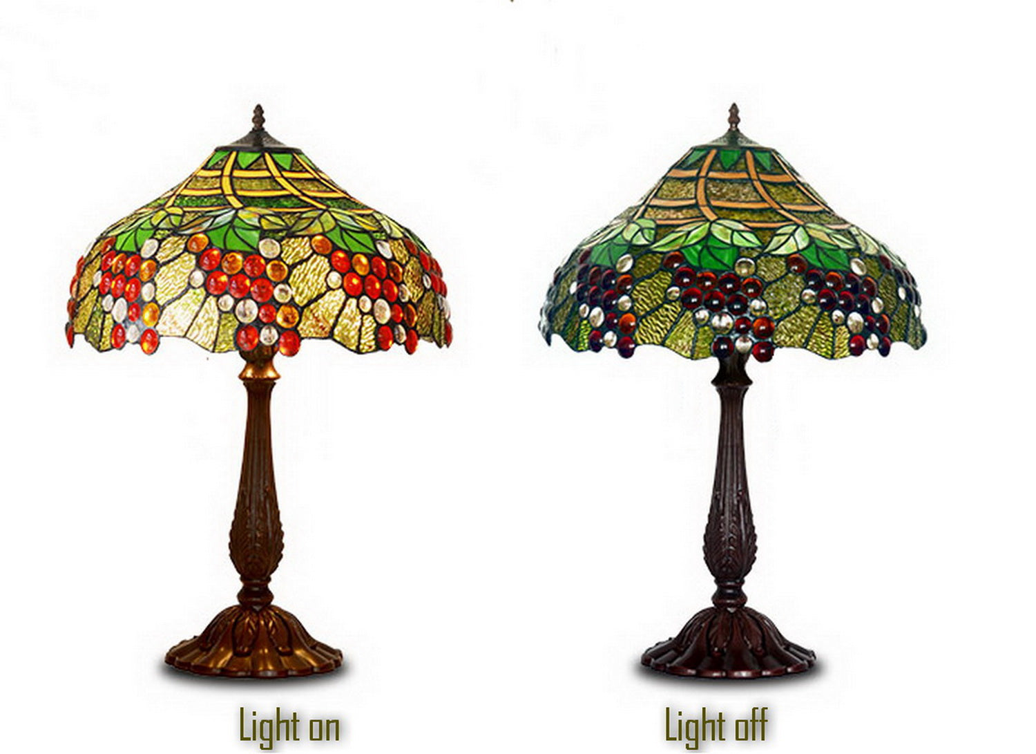 Limited Edition Fabulous 18" Grape Style Tiffany Table Lamp