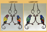 Luxury Tiffany Red AND Green Parrot Novelty Pendant Light