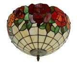 Large 16" Rose style  Tiffany Uplihgter Pendant Lights
