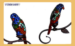 Elegant Tiffany Red Parrot Novelty Pendant Light