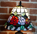 Elegant Rose Style Tiffany Buffet Lamp