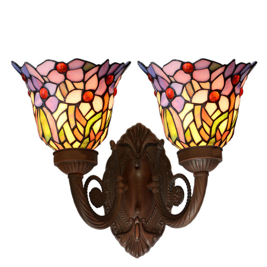 Orichid Flower Tiffany Wall up lights wall Sconce