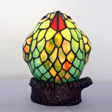 "Happy Bird" Tiffany Leadlight Art Deco Stained Glass Accent Lamp
