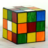 Magic Cube Tiffany Leadlight Art Deco Stained Glass Accent Lamp