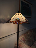 Hugh 20" Jewel Carousel Stained Glass Tiffany Floor Lamp