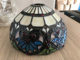 Boheme Style Stained Glass Bridge Arm Tiffany Floor Lamp