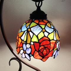 Elegant Rose Tiffany Accent Table Lamp