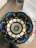 Boheme Style Stained Glass Bridge Arm Tiffany Floor Lamp