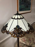 Hugh 20" Jewel Carousel Stained Glass Tiffany Floor Lamp